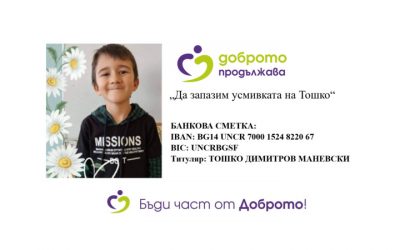 „Да запазим усмивката на Тошко“ – 2022г.